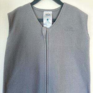 XL Gray Fleece Halo Sleepsack